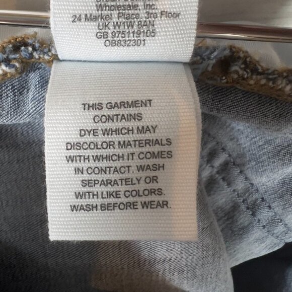 Free People Jeans Womens Size 27R Pintuck Raw Step Hem Mid Rise Medium Wash - Picture 14 of 15